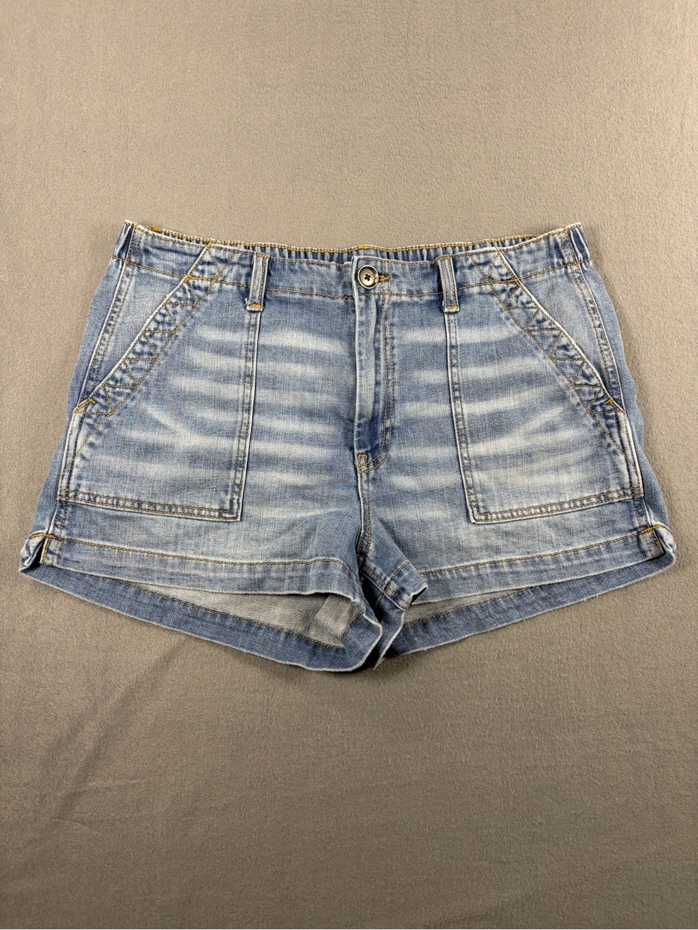 aerie light blue denim jean shorts